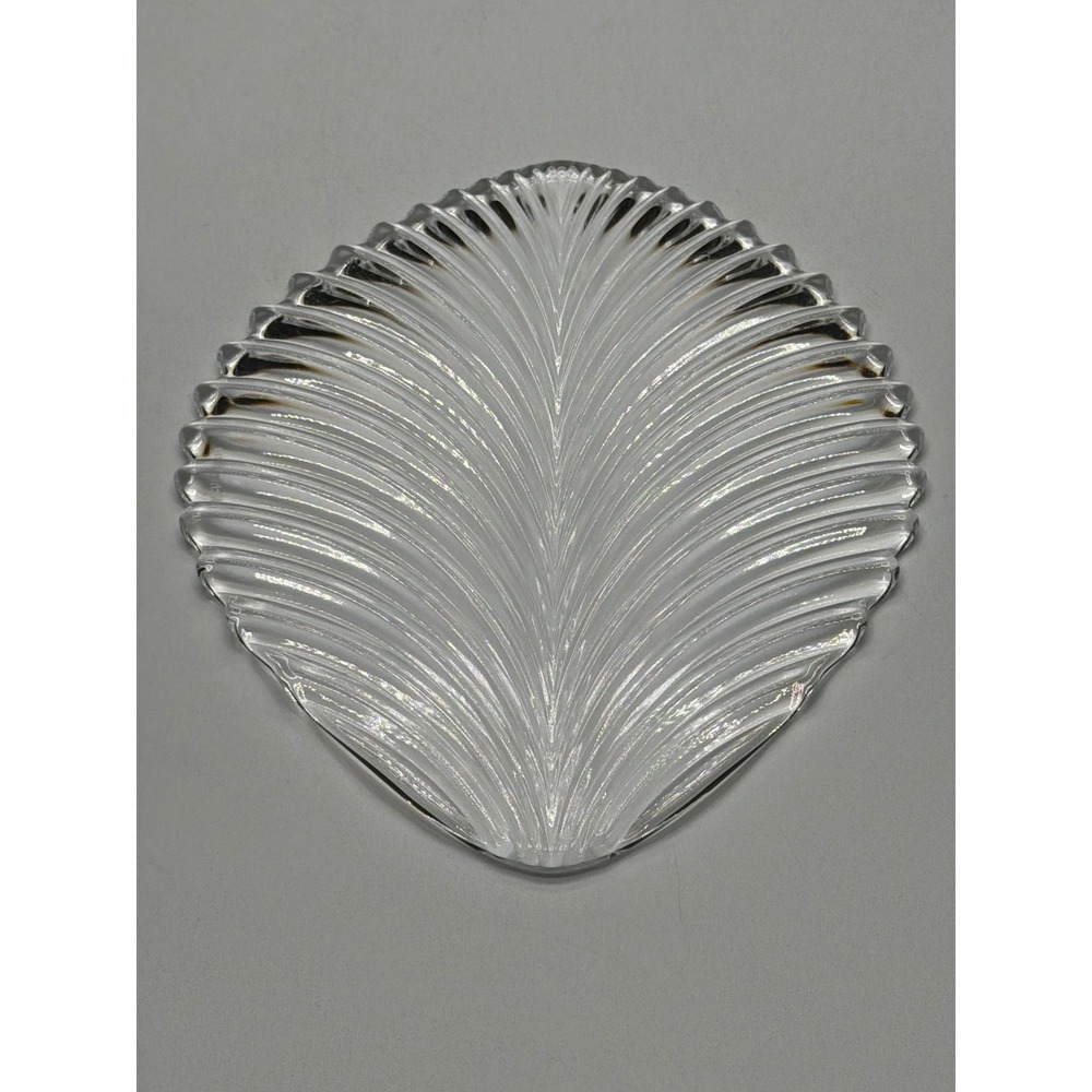 Nachtmann Crystal Leaf Dish Small Decorative‎ Trinket Candy Plate